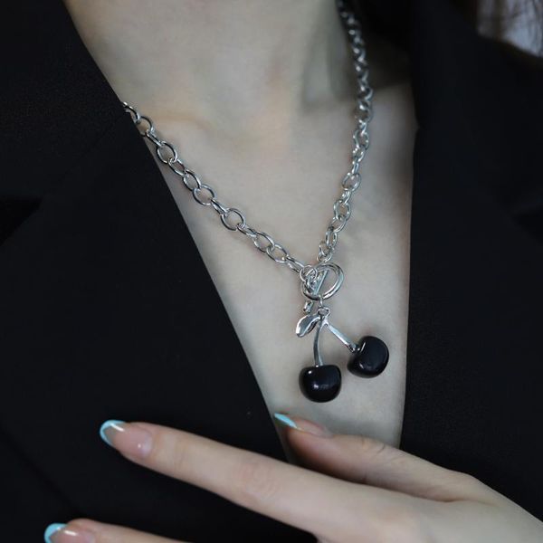 pendant necklaces elegant black cute cherry necklace set short choker silver plated chain fashion fruit women neck jewelry gift
pendant necklaces elegant black cute cherry necklace set short choker silver plated chain fashion fruit women neck jewelry gift