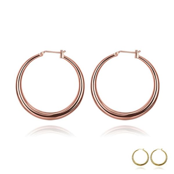 copper earrings for women classic round loop 2 colors hoop earring elegant female fashion jewelry selling lover gift & huggie, Golden;silver
copper earrings for women classic round loop 2 colors hoop earring elegant female fashion jewelry selling lover gift & huggie, Golden;silver