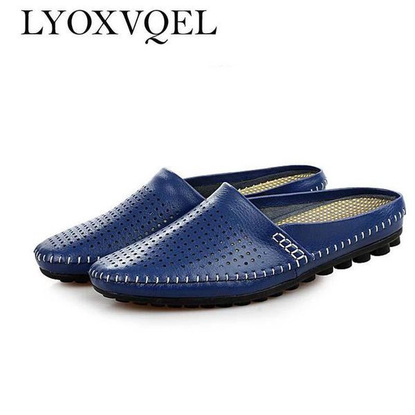 slippers summer style men leather loafers slip-on shoes hollow design man breathable casual flats m210, Black
slippers summer style men leather loafers slip-on shoes hollow design man breathable casual flats m210, Black