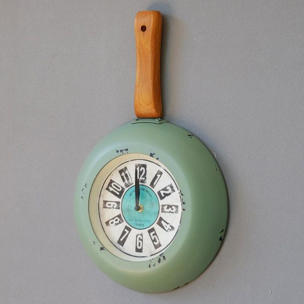 wall clocks american retro nostalgic creative personalized pan clock kitchen silent
wall clocks american retro nostalgic creative personalized pan clock kitchen silent