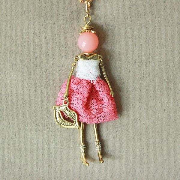 many stylishes fashion doll necklaces long chain colorful paris girl pendant jewelry for women child gift, Silver
many stylishes fashion doll necklaces long chain colorful paris girl pendant jewelry for women child gift, Silver