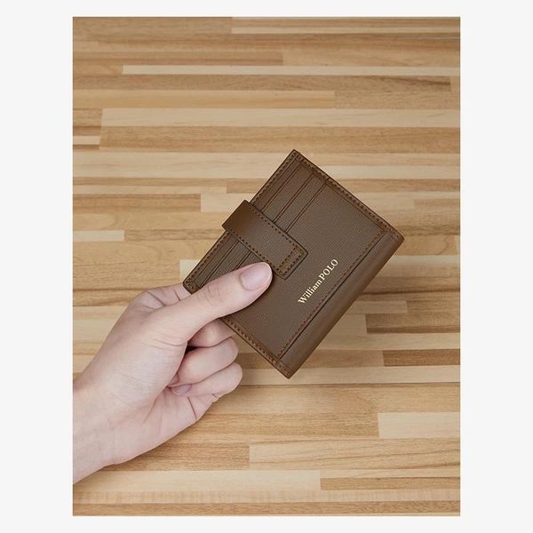 card holders high-end leather mini wallet fashion ultra-thin short buckle lady holder portable simple first layer cowhide cash, Brown;gray
card holders high-end leather mini wallet fashion ultra-thin short buckle lady holder portable simple first layer cowhide cash, Brown;gray
