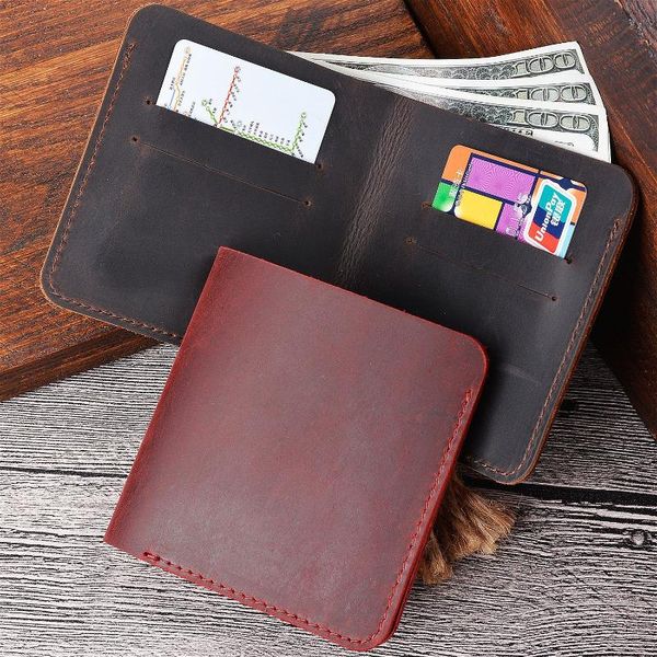 wallets wallet men woman genuine leather short purse name engraving card holder male money clips simple vintage gift, Red;black
wallets wallet men woman genuine leather short purse name engraving card holder male money clips simple vintage gift, Red;black