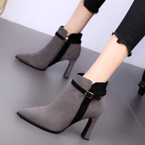 boots 2021 autumn and winter high heels joker color matching cashmere cotton shoes, Black
boots 2021 autumn and winter high heels joker color matching cashmere cotton shoes, Black