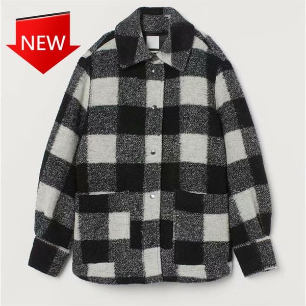 jackets soft blended chess tweed pocket woman's shirt polo black white sleeve, Black;brown
jackets soft blended chess tweed pocket woman's shirt polo black white sleeve, Black;brown