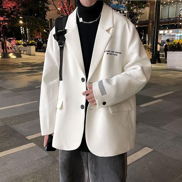 men's suits & blazers 2021 arrivals fashion loose mens frock coat korean small suit couple clothes ruffian handsome recommend, White;black
men's suits & blazers 2021 arrivals fashion loose mens frock coat korean small suit couple clothes ruffian handsome recommend, White;black