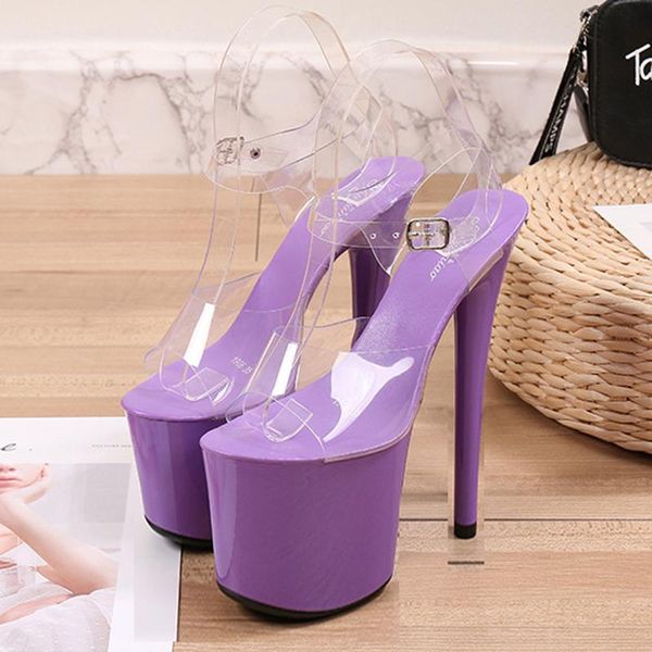 super high 20cm heel sandals women nightclub slippers walking show party summer, Black
super high 20cm heel sandals women nightclub slippers walking show party summer, Black