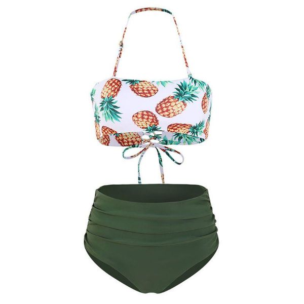 womens 2 piece bikini set halter pineapple printed cross bandage swimsuit high waisted tummy control bathing suit one-piece suits
womens 2 piece bikini set halter pineapple printed cross bandage swimsuit high waisted tummy control bathing suit one-piece suits