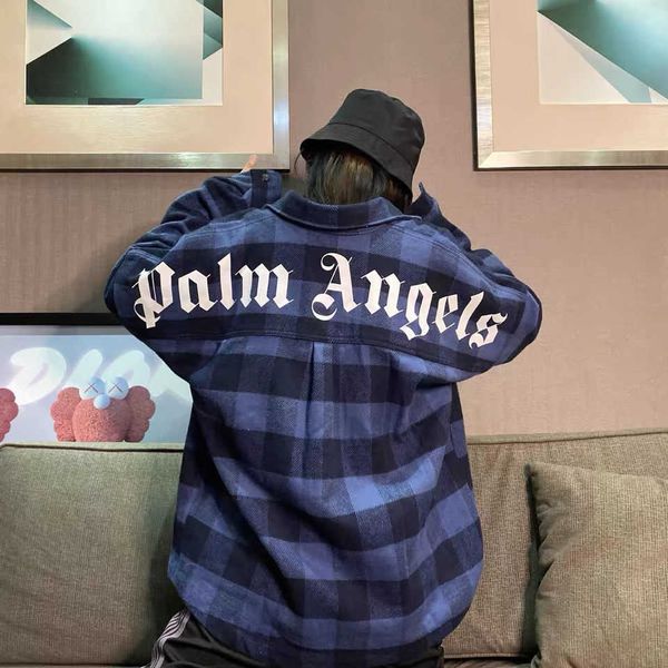 angel high street pa/lm plaid shirt men's couple's loose coat with big letters on the back bmiw, Black
angel high street pa/lm plaid shirt men's couple's loose coat with big letters on the back bmiw, Black