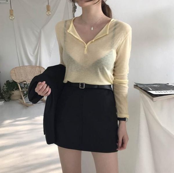 women's t-shirt 2021 autumn shirt women cotton basic t-shirts female casual long sleeve thin see through, White
women's t-shirt 2021 autumn shirt women cotton basic t-shirts female casual long sleeve thin see through, White