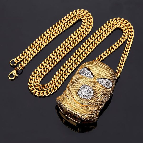 pendant necklaces rhinestone cool against anti-terrorism headgear necklace gold bling crystal csgo mask men's hip hop fashion jewelry, Silver
pendant necklaces rhinestone cool against anti-terrorism headgear necklace gold bling crystal csgo mask men's hip hop fashion jewelry, Silver