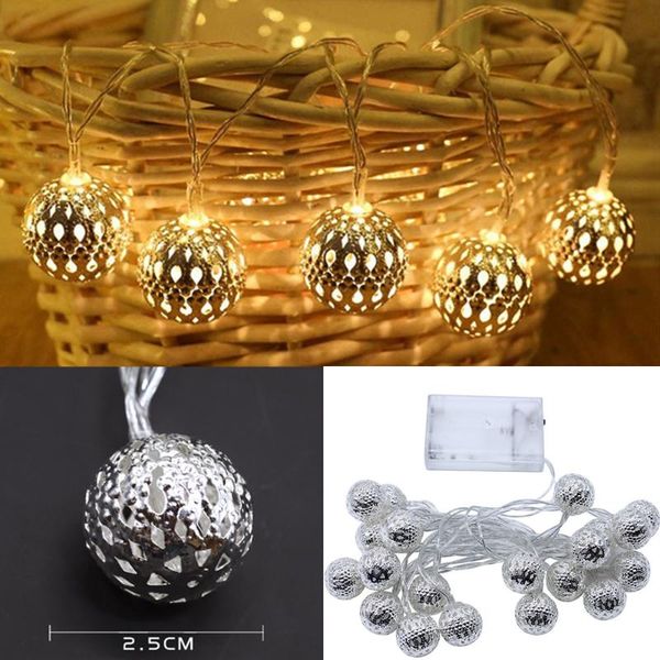 strings 20/40led lights moroccan hollow metal ball string fairy christmas decoration for home year's decor 2022
strings 20/40led lights moroccan hollow metal ball string fairy christmas decoration for home year's decor 2022