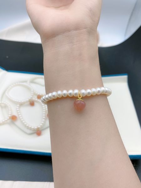 pink peach shape natural pearl charm bracelets for women children as gift, Golden;silver
pink peach shape natural pearl charm bracelets for women children as gift, Golden;silver