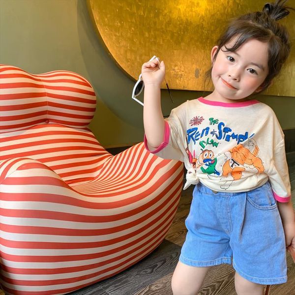 Girls Summer Cartoon Short Sleeve T Shirts Korean Style Children Loose Casual Tees Tops 1 6y, Blue
Girls Summer Cartoon Short Sleeve T Shirts Korean Style Children Loose Casual Tees Tops 1 6y, Blue