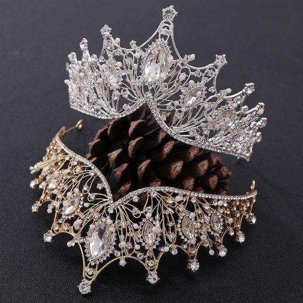 golden silver shiny diamond-studded bride crown wedding engagement party women hair accessories girl show headwear
golden silver shiny diamond-studded bride crown wedding engagement party women hair accessories girl show headwear