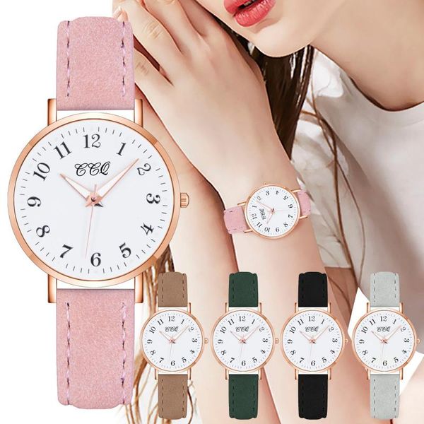 wristwatches quartz ccq fashion ladies casual watch leather strap female clock brithday gifts elegant, Slivery;brown
wristwatches quartz ccq fashion ladies casual watch leather strap female clock brithday gifts elegant, Slivery;brown