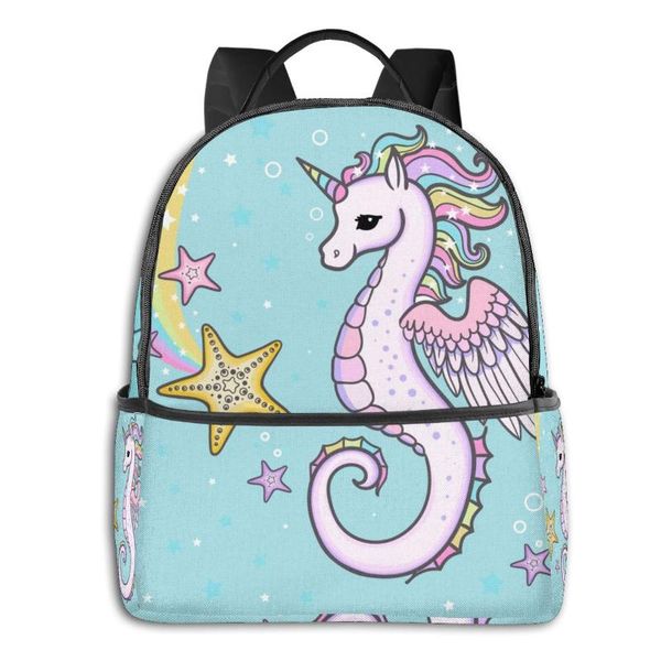 backpack school bags for teenage cute cartoon rainbow seahorse with starfish travel style back pack korean
backpack school bags for teenage cute cartoon rainbow seahorse with starfish travel style back pack korean