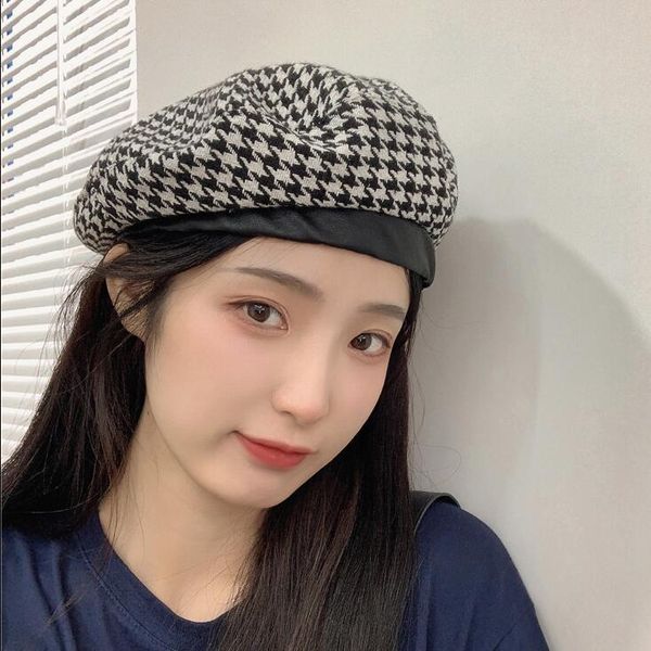 early autumn new woolen houndstooth beret women berets haps caps dmlm049 fashion ancient fashionable streamer painter casual sweet octagonal, Blue;gray
early autumn new woolen houndstooth beret women berets haps caps dmlm049 fashion ancient fashionable streamer painter casual sweet octagonal, Blue;gray