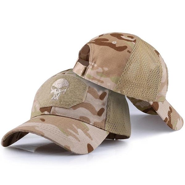 outdoor hats baseball caps camouflage tactical cap adjustable mesh skull basketball football hunting hat sport sun men women, Black;white
outdoor hats baseball caps camouflage tactical cap adjustable mesh skull basketball football hunting hat sport sun men women, Black;white