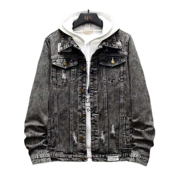 ebaihui men's letter embroidery denim jacket spring autumn retro ripped jackets korean version handsome student coats, Black;brown
ebaihui men's letter embroidery denim jacket spring autumn retro ripped jackets korean version handsome student coats, Black;brown