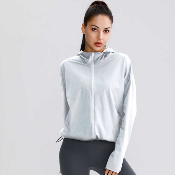 lulu women's spring and autumn new zipper hooded fitness clothes sports leisure loose fit running fitness yoga jacket, Black;white
lulu women's spring and autumn new zipper hooded fitness clothes sports leisure loose fit running fitness yoga jacket, Black;white
