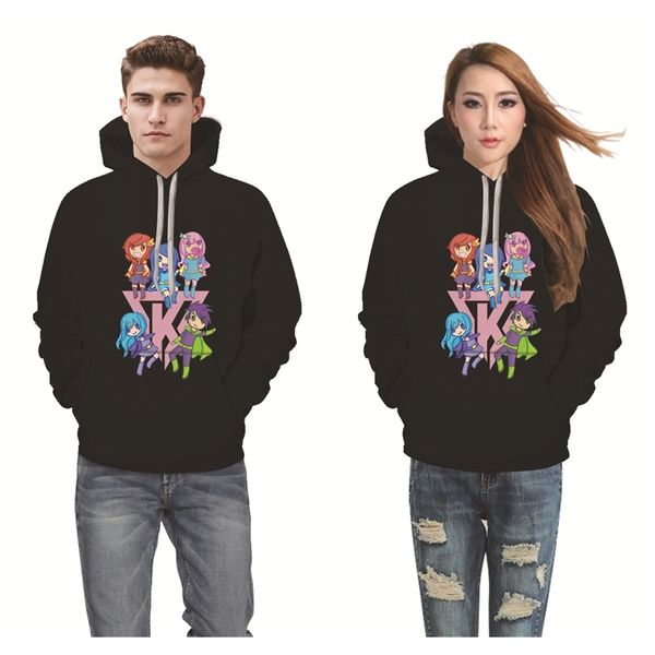 fashion brand itsfunneh and the krew animation 3d printed couple's hooded sweater, Black
fashion brand itsfunneh and the krew animation 3d printed couple's hooded sweater, Black