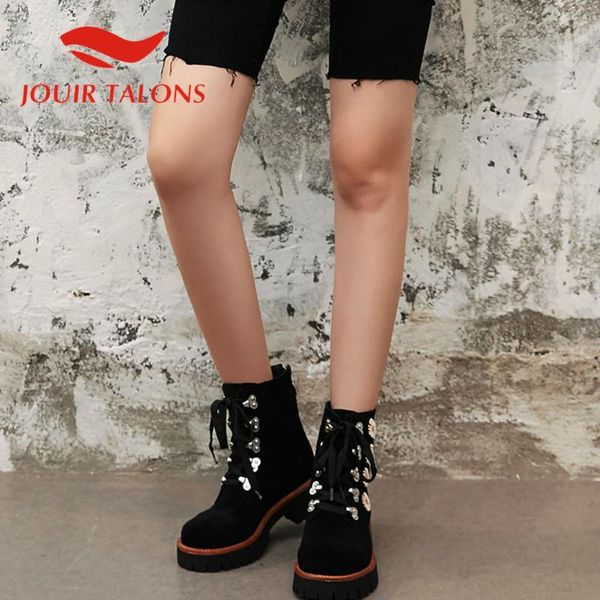 boots jouir talons dropship shoes woman cow suede crosss-tied floral round toe square thick heels autumn ankle, Black
boots jouir talons dropship shoes woman cow suede crosss-tied floral round toe square thick heels autumn ankle, Black