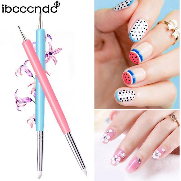 piece double head silicone dotting flower pen brushes set light blue acrylic nail art embossing pottery clay tool1, Yellow
piece double head silicone dotting flower pen brushes set light blue acrylic nail art embossing pottery clay tool1, Yellow