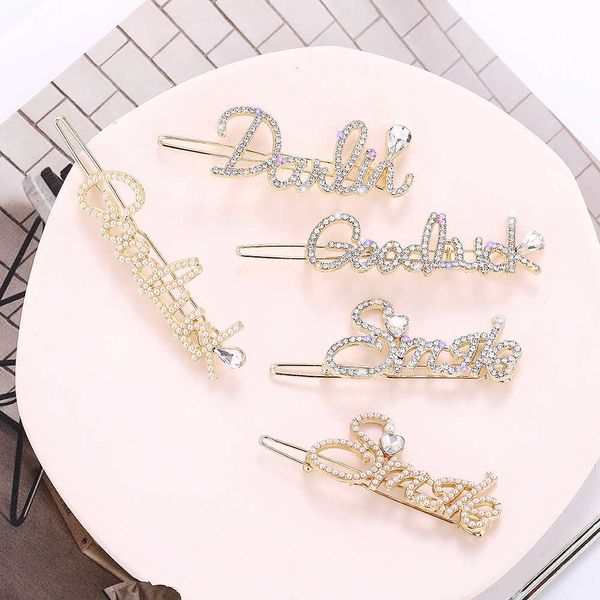 south korea east gate popular headdress temperament light luxury pearl hairpin alloy inlaid diamond rhinestone letter hairpin, Golden;silver
south korea east gate popular headdress temperament light luxury pearl hairpin alloy inlaid diamond rhinestone letter hairpin, Golden;silver