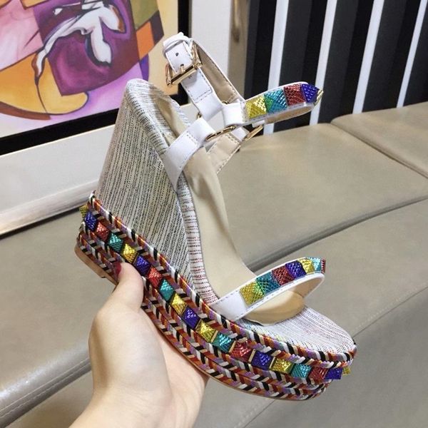 bohemian wedge shoes thick bottom platform heels luxury women designer sandals 12cm tradingbear, Black
bohemian wedge shoes thick bottom platform heels luxury women designer sandals 12cm tradingbear, Black