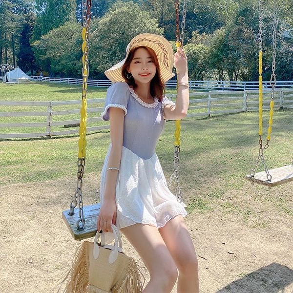 short sleeve one piece swimsuit women patchwork bandage swimdress ruffle push up pad beachwear korea style trikini monokini one-piece suits
short sleeve one piece swimsuit women patchwork bandage swimdress ruffle push up pad beachwear korea style trikini monokini one-piece suits
