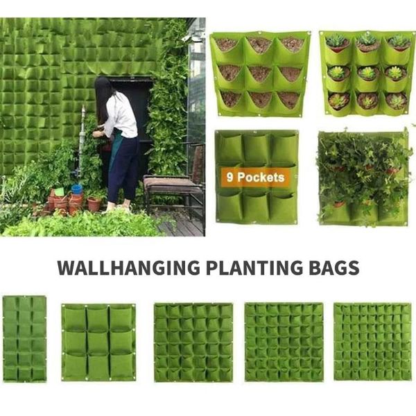 7/9/18/36/49/64 pockets planting bag wall-mounted plant pot large space grow bags for garden office home decor flower pots planters &
7/9/18/36/49/64 pockets planting bag wall-mounted plant pot large space grow bags for garden office home decor flower pots planters &
