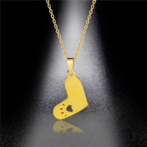 chains hip hop cute animal cat sole hollow titanium steel charm necklace punk heart pendant chain jewelry accessories couple gifts, Silver
chains hip hop cute animal cat sole hollow titanium steel charm necklace punk heart pendant chain jewelry accessories couple gifts, Silver