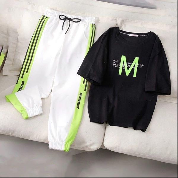 korean summer sports suit womens tracksuits handsome two piece tide fashion college style loose leisure, Gray
korean summer sports suit womens tracksuits handsome two piece tide fashion college style loose leisure, Gray