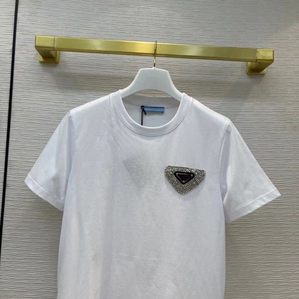 luxury brand t shirt polos shenzhen nanyou p home 21 spring summer foreign style diamond inlaid triangular stard round neck loo, White
luxury brand t shirt polos shenzhen nanyou p home 21 spring summer foreign style diamond inlaid triangular stard round neck loo, White