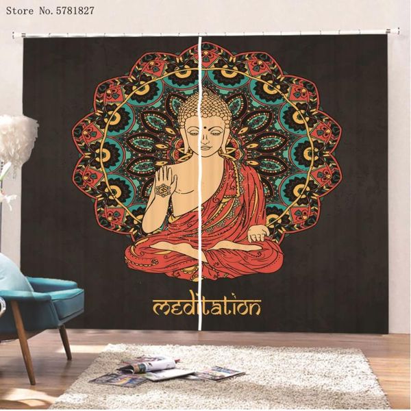 print buddha window curtains 2 panels religious mandala gold bohemian treatments home textile drapes curtain &
print buddha window curtains 2 panels religious mandala gold bohemian treatments home textile drapes curtain &