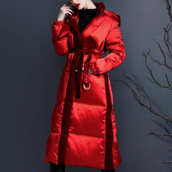 women's down & parkas 95% white duck coats for women 2021 high-end thickening winter hooded warm jacket mujer high waist overcoat with, Black
women's down & parkas 95% white duck coats for women 2021 high-end thickening winter hooded warm jacket mujer high waist overcoat with, Black