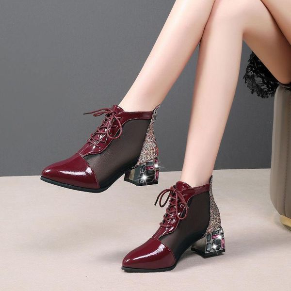 boots spring fall mesh woman women's shoes rhinestone square heel sequins booties zip patent leather for female black red u8xg
boots spring fall mesh woman women's shoes rhinestone square heel sequins booties zip patent leather for female black red u8xg