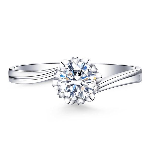 au585 white gold ring women wedding anniversary engagement party flower heart 6 claw round moissanite diamond trendy cluster rings, Golden;silver
au585 white gold ring women wedding anniversary engagement party flower heart 6 claw round moissanite diamond trendy cluster rings, Golden;silver