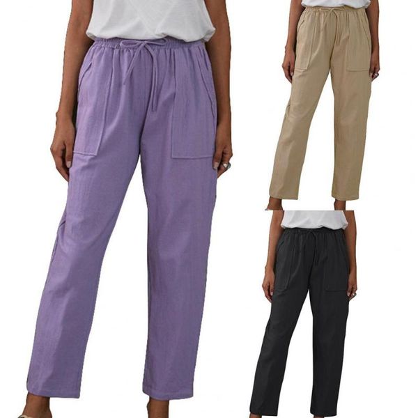 women's pants & capris jeans high waist elastic solid color women trousers casual drawstring pockets slim clothing, Black;white
women's pants & capris jeans high waist elastic solid color women trousers casual drawstring pockets slim clothing, Black;white