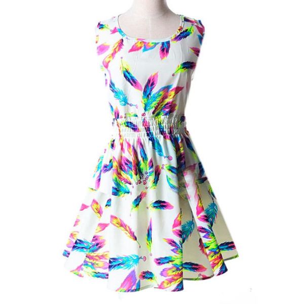 dresses summer o-neck sleeveless women mini dress boho style short party beach floral print casual, Black;gray
dresses summer o-neck sleeveless women mini dress boho style short party beach floral print casual, Black;gray
