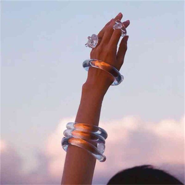 barlaycs 2021 bracelets and charms jewelry new arrival ins women summer transparent acetate acrylic bangle rin bracelet, Golden;silver
barlaycs 2021 bracelets and charms jewelry new arrival ins women summer transparent acetate acrylic bangle rin bracelet, Golden;silver