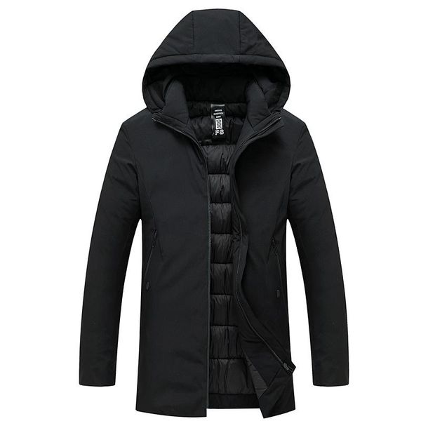 men's down & parkas custom logo jacket winter thickened and warm, casual, loose comfortable, solid color zipper coat, Black
men's down & parkas custom logo jacket winter thickened and warm, casual, loose comfortable, solid color zipper coat, Black