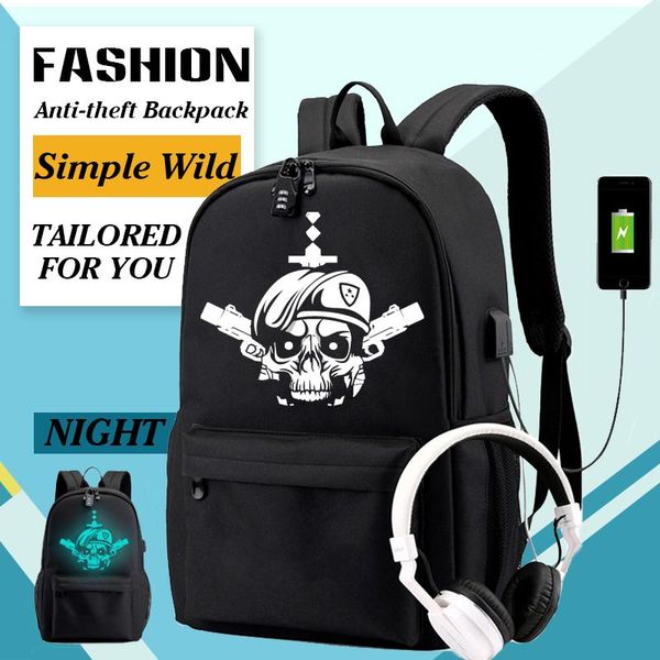 backpack call-of-duty game luminous student school bags usb charging anti-theft travel
backpack call-of-duty game luminous student school bags usb charging anti-theft travel
