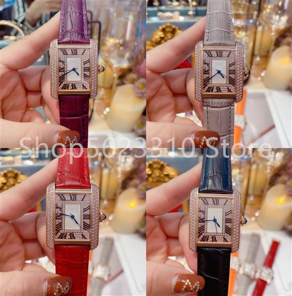 wristwatches full rhinestone quartz wristwatch stainless steel clock roman digital rectangle watch women genuine leather rectangular, Slivery;brown
wristwatches full rhinestone quartz wristwatch stainless steel clock roman digital rectangle watch women genuine leather rectangular, Slivery;brown