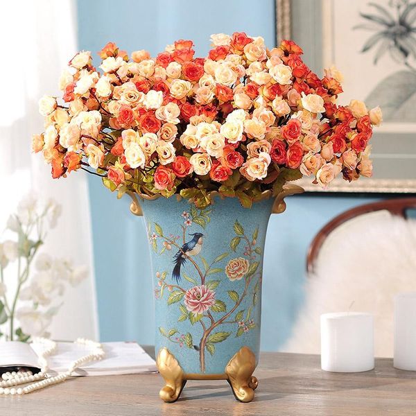 vases home furnishing vase flower set silk flowers roses simulation floral ornaments soft decoration style living room
vases home furnishing vase flower set silk flowers roses simulation floral ornaments soft decoration style living room
