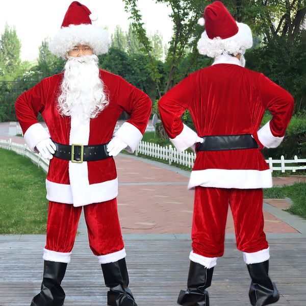 christmas santa claus theme costume cosplay halloween, Black;red
christmas santa claus theme costume cosplay halloween, Black;red