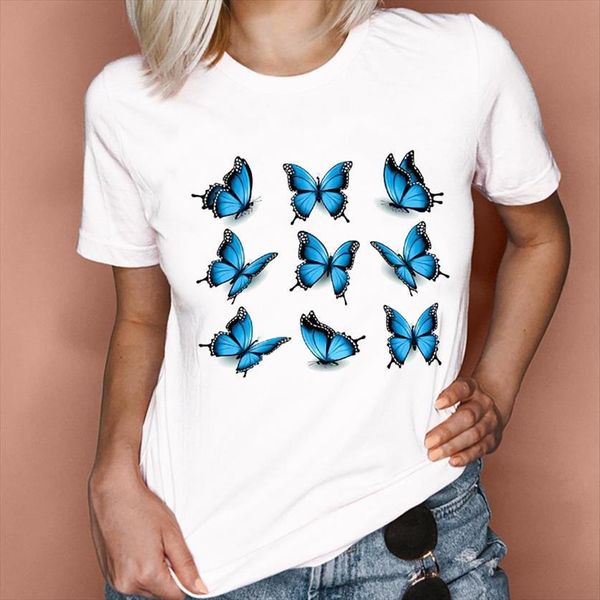 graphic cute butterfly short sleeve womens t shirt fashion clothes tees print female, White
graphic cute butterfly short sleeve womens t shirt fashion clothes tees print female, White