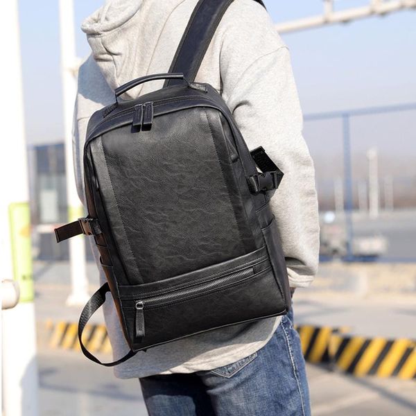 backpack men pu large capacity lapbag for teenager student schoolbag multifunction rusksack women outdoor casual travel pack
backpack men pu large capacity lapbag for teenager student schoolbag multifunction rusksack women outdoor casual travel pack