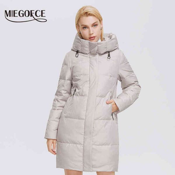 miegofce winter women mid-length coat hooded design to keep warm and windproof parka zipper loose ladies jackets d21647 211130, Black
miegofce winter women mid-length coat hooded design to keep warm and windproof parka zipper loose ladies jackets d21647 211130, Black